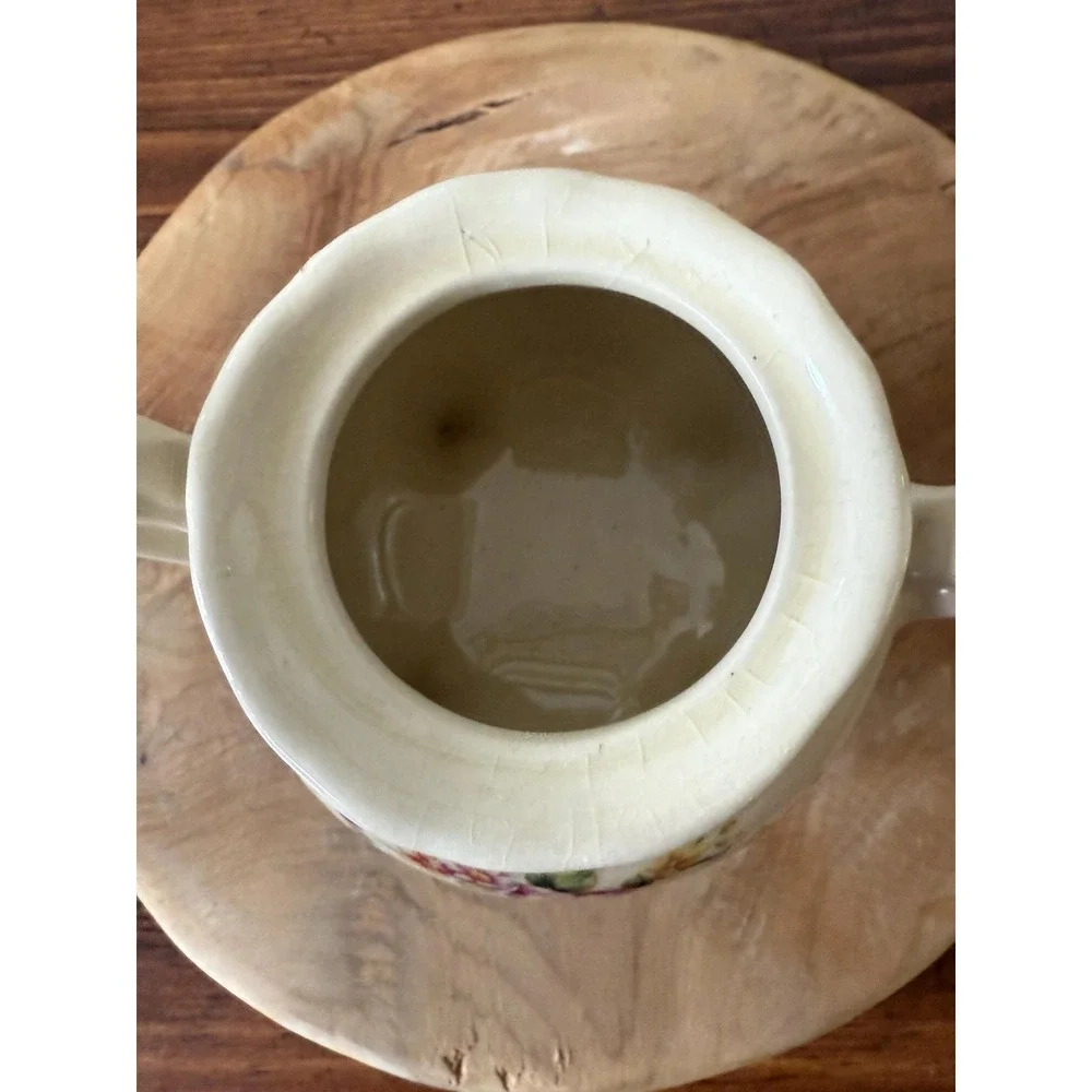 Vintage Lily Creek Double Handled Sugar Bowl with Four Feet and Lid